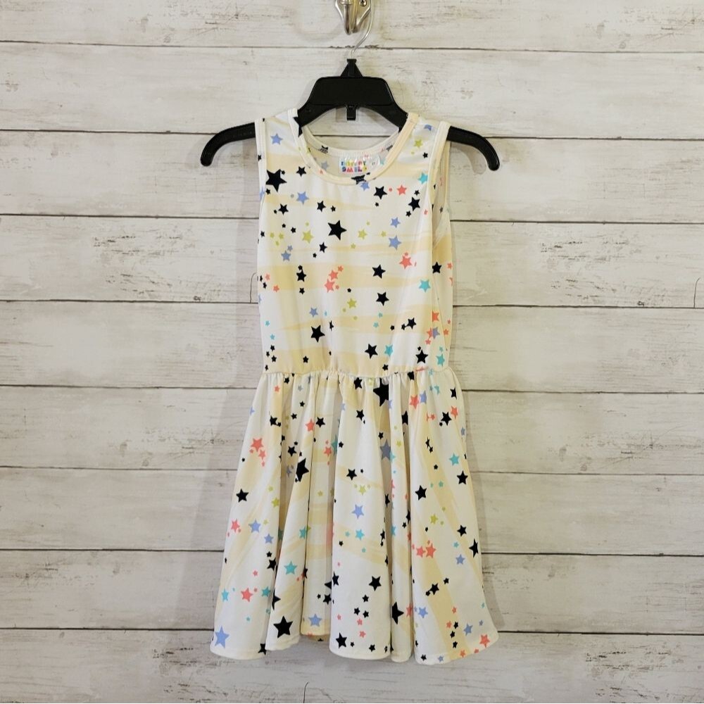 Dot Dot Smile Baby Girl Multicolor Stars Twirl Tank Dress Summer Size 2T